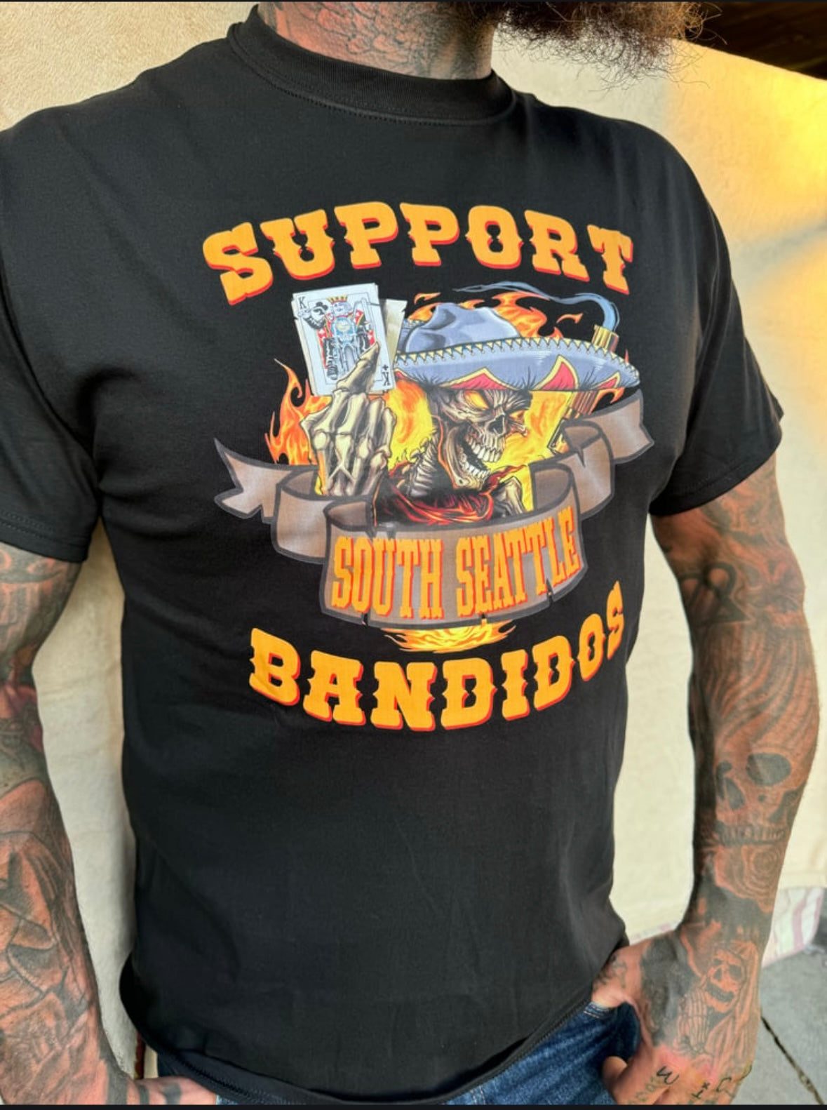 Skull support shirt